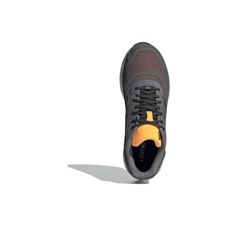 Adidas Duramo 10 Wear-Resistant Low-Top Running Shoes Men's Gray Yellow-4
