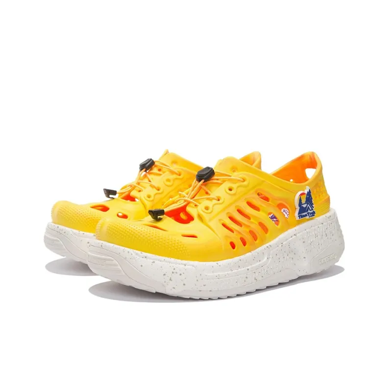 LiNing Pan Gu Trek Casual Shoes Women's Low Top Bright Yellow/Fluorescent Sweet Orange-2