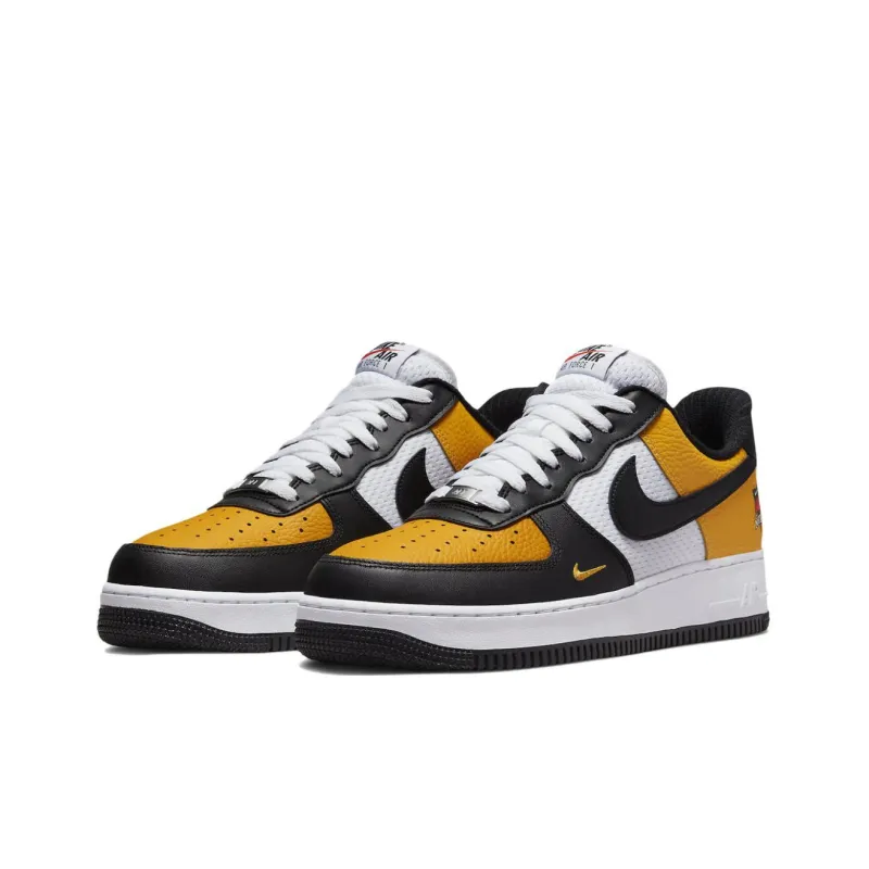 Nike Air Force 1 Low '07 LV8 Black Gold Jersey Mesh-2
