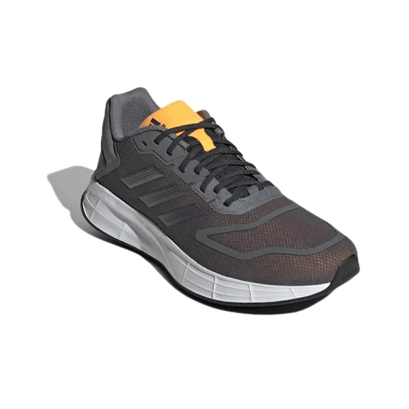 Adidas Duramo 10 Wear-Resistant Low-Top Running Shoes Men's Gray Yellow-2
