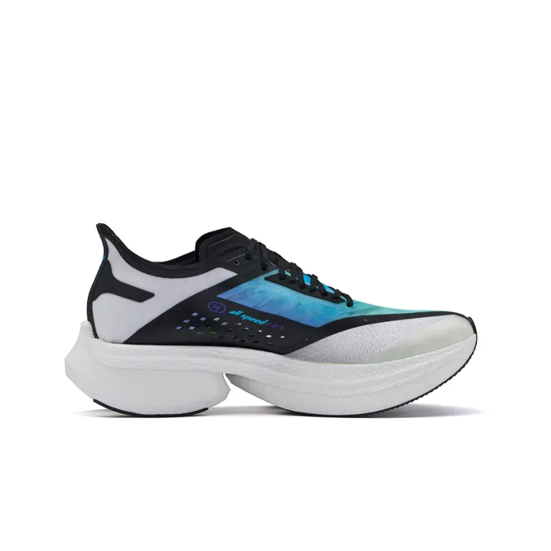 361° Cushioning Anti Slip Wear Resistant Breathable Support Rebound Low Top Running Shoes Men's White Blue-1