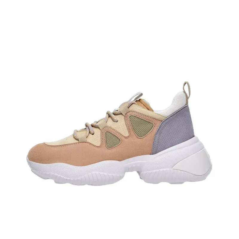 HOGAN Nteraction H568 Allacciato Anti Slip Wear Resistant Low Top Casual Shoes Women's Brown-0