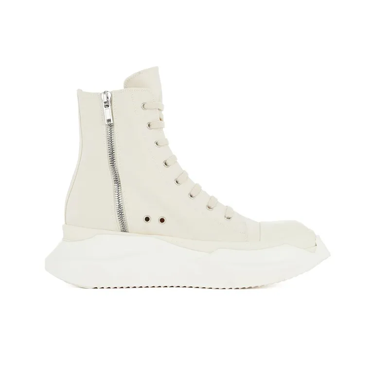 RICK OWENS/RO Fogachine ABSTRACT High Top Stylish Skateboarding Shoes Men's White-1