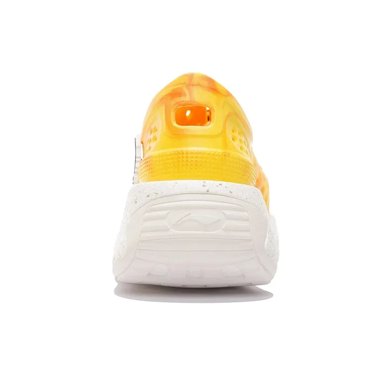 LiNing Pan Gu Trek Casual Shoes Women's Low Top Bright Yellow/Fluorescent Sweet Orange-5