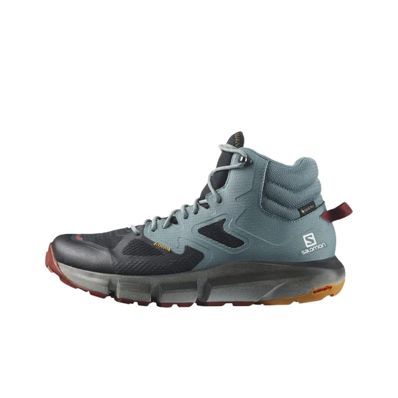 SALOMON Predict Hike Wear-Resistant High-Top Outdoor Shoes Black Blue-0