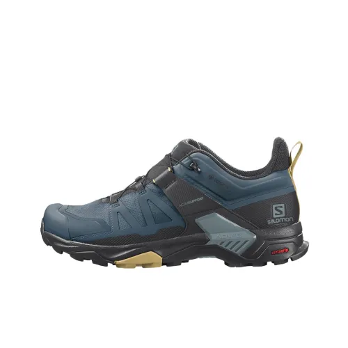 SALOMON X Ultra 4 Hiking / Trekking Shoes Men Low-Top Black/Blue