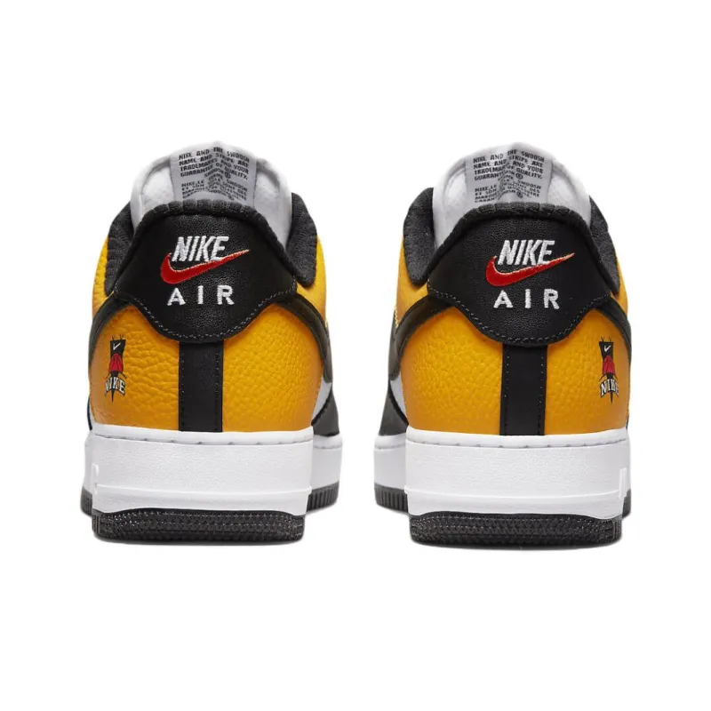 Nike Air Force 1 Low '07 LV8 Black Gold Jersey Mesh-4