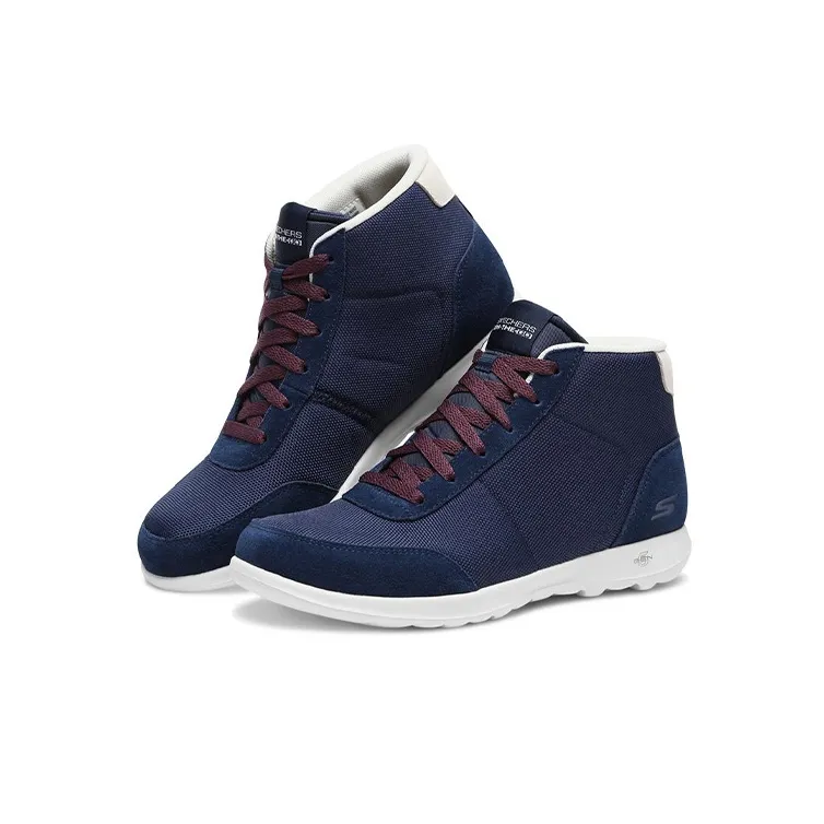 Skechers GO WALK Lite Casual Shoes Women's High-Top Navy/Red-2