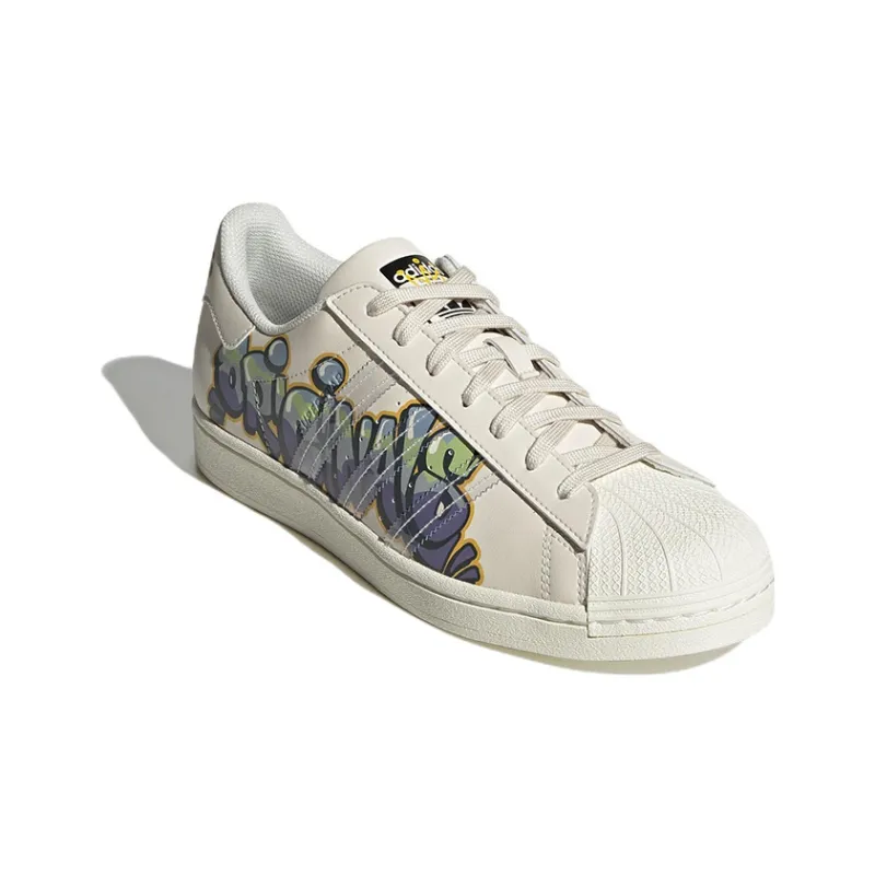 Adidas Originals Superstar 'White Purple Green'-2