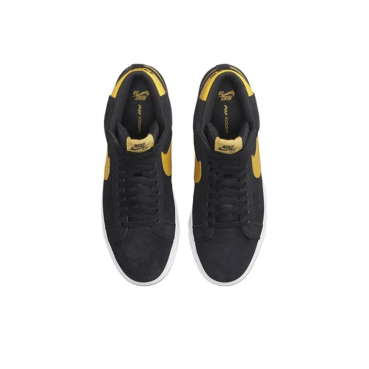 Nike Sb Zoom Blazer Mid Black University Gold-3