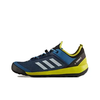 Adidas Terrex Swift Solo Anti-Slip Wear-Resistant Low-Top Casual Shoes Men's Blue Yellow