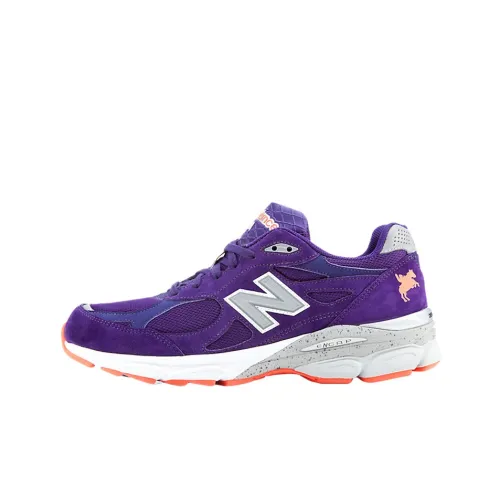 New Balance NB 990 V1 Running Shoes Men Low-Top Purple/Gray/White