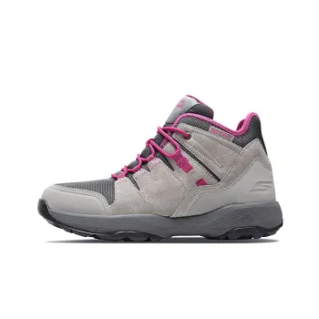 Skechers Go Walk Outdoor Outdoor Shoes Women's High-Top Charcoal Gray/Pink