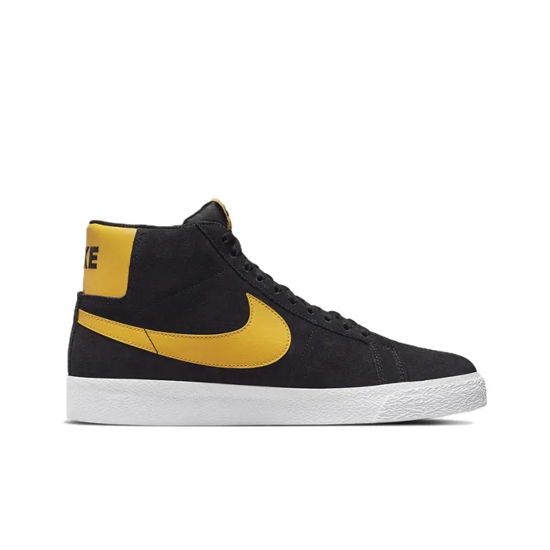 Nike Sb Zoom Blazer Mid Black University Gold-1