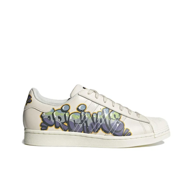Adidas Originals Superstar 'White Purple Green'-1
