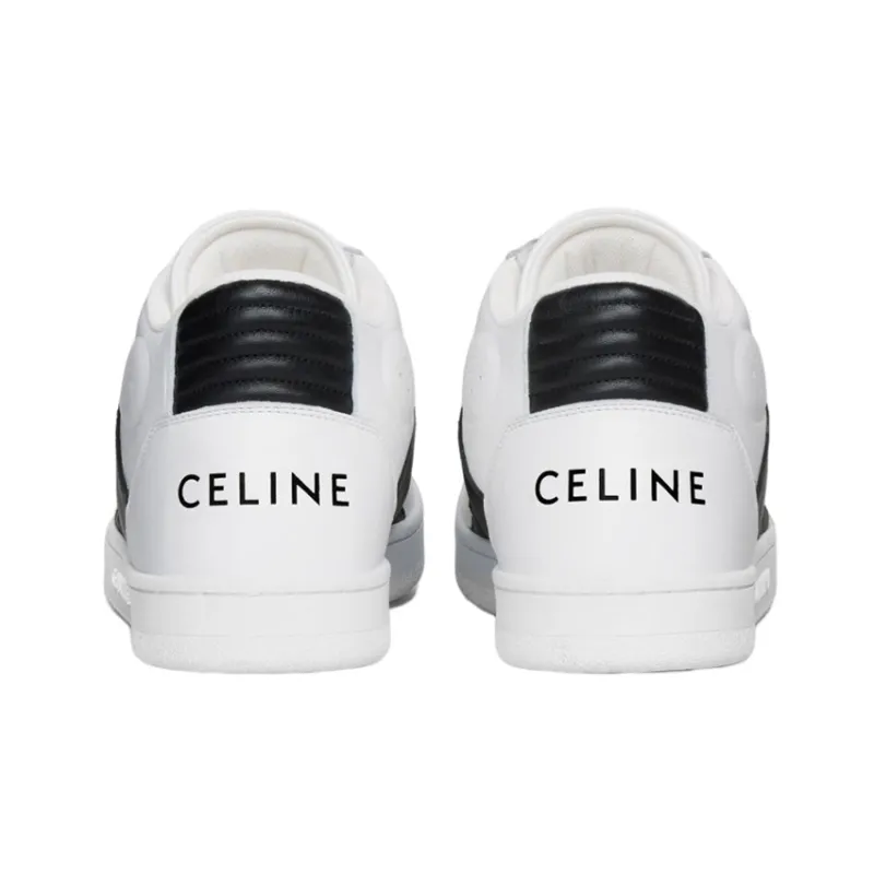 CELINE CT 02 Skateboard Shoes Women's White Black-4