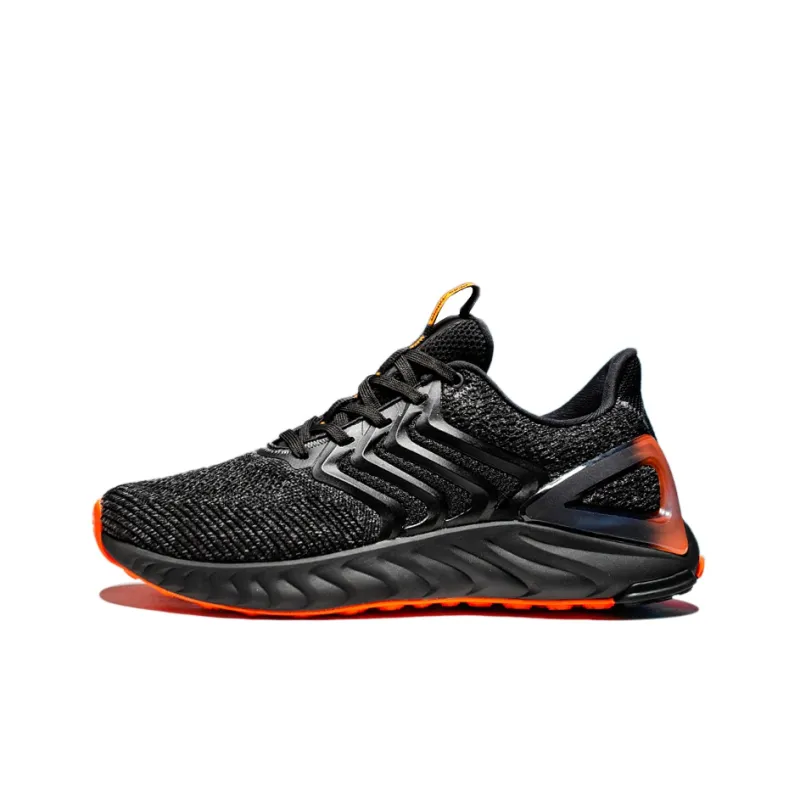 PEAK Low Top Running Shoes Men's Black Red-0