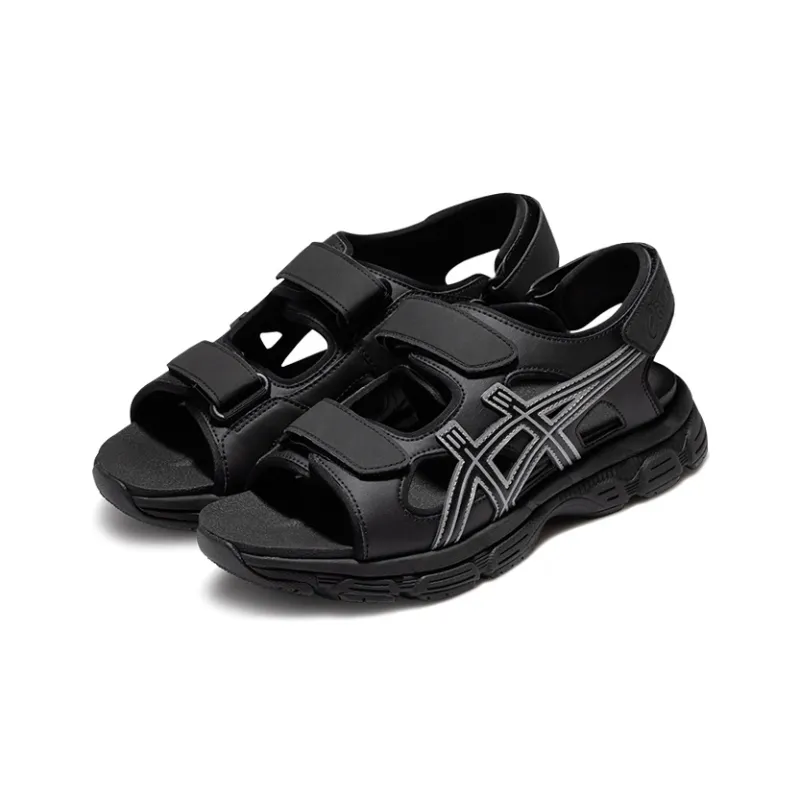 Asics Kahana Sd Outdoor Sports Unisex Sandals 'Black Silver'-2