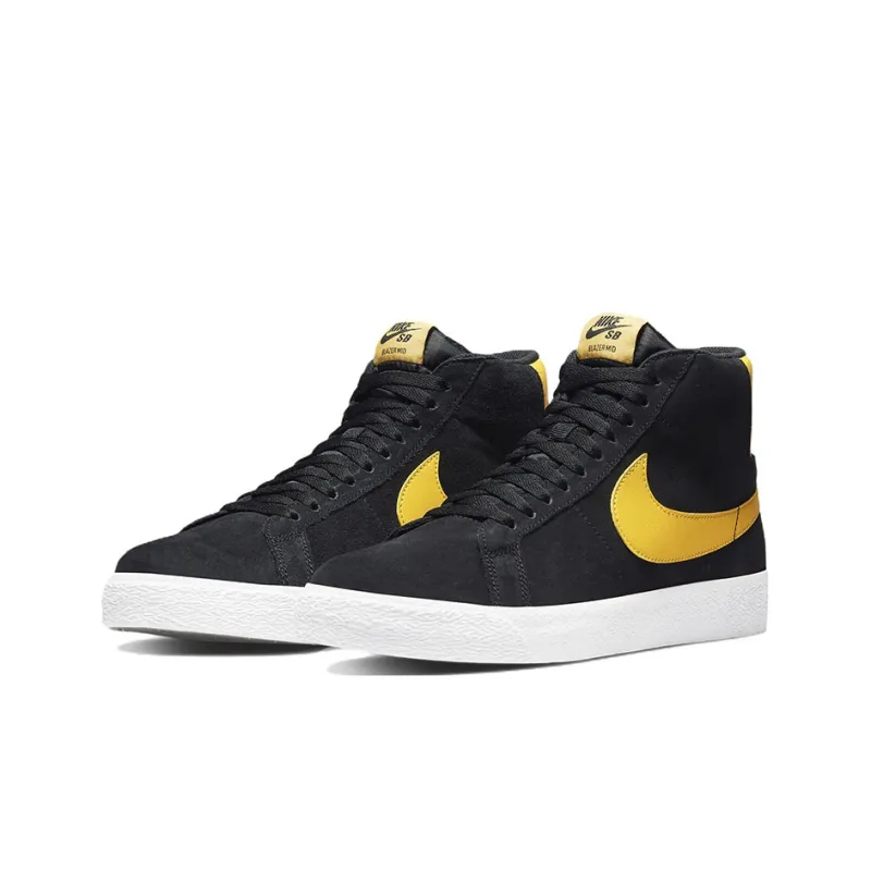 Nike Sb Zoom Blazer Mid Black University Gold-2