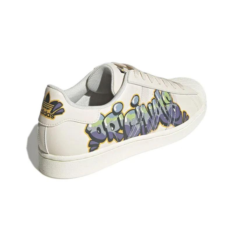 Adidas Originals Superstar 'White Purple Green'-3
