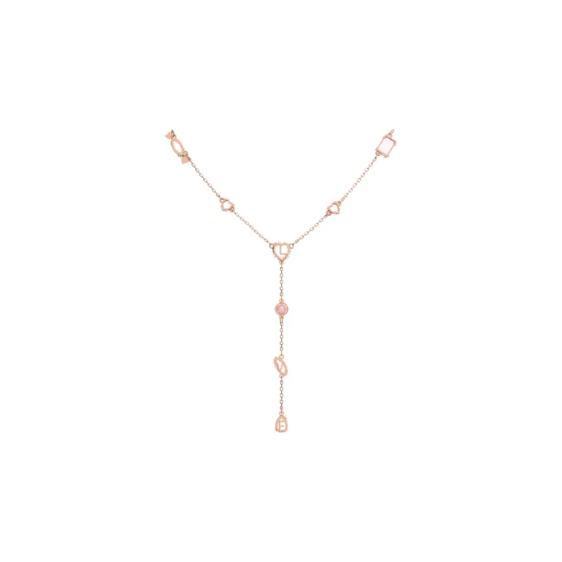 Swarovski Gema 520 Rose Gold Necklaces Women's-2