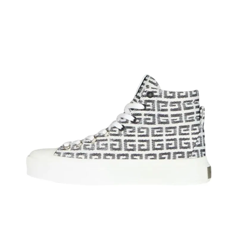 Givenchy High Top Stylish Skateboarding Shoes Women's Black White-0