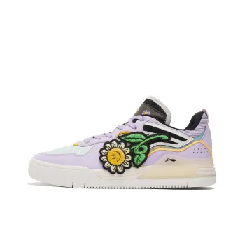 LiNing Wave V1 Anti Slip Wear Resistant Low Top Skateboard Shoes Women's Lilac