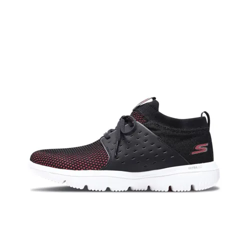 Skechers Go Walk Evolution Ultra Casual Shoes Women's Low-Top Black/Peach Pink