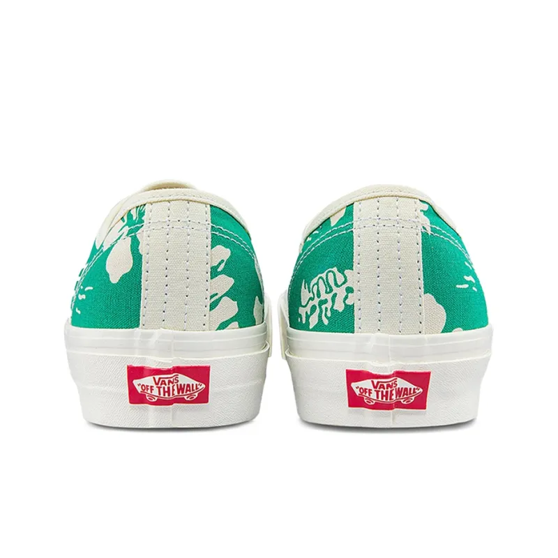 Vans Authentic 44 Dx Low Tops Casual Skateboarding Shoes Green Printing Unisex-4