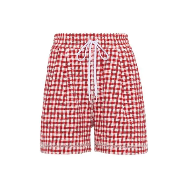 MIU MIU SS22 Casual Shorts Women's Red-1
