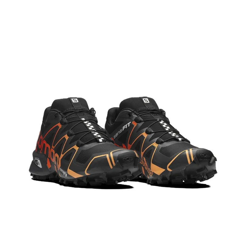 SALOMON Speedcross Offroad Abrasion Resistant Low Top Running Shoes Unisex Black Red-2