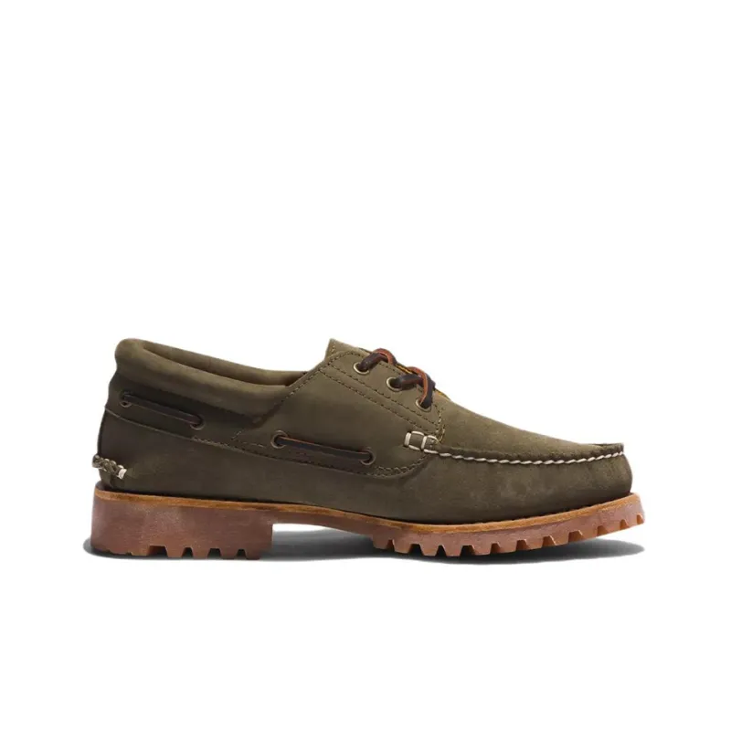 Timberland 3 Eye Casual Shoes Men Low Top Linen Green-1