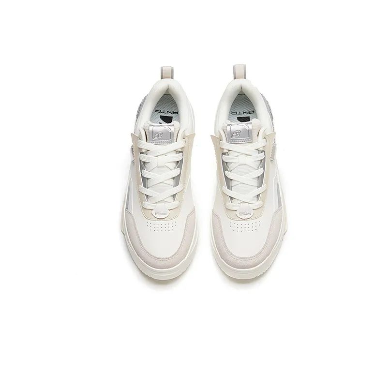Anta Life Collection Wear resistant And Lightweight Low Top Skateboard Shoes Men's White Blue-2