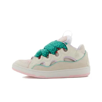 Lanvin Curb Sneakers Beige Pink Women's