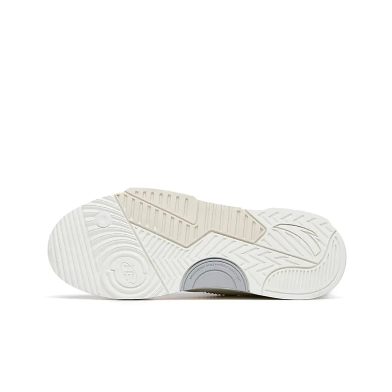 Anta Life Collection Wear resistant And Lightweight Low Top Skateboard Shoes Men's White Blue-4