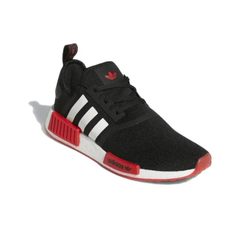Adidas Nmd R1 Black Vivid Red White-2