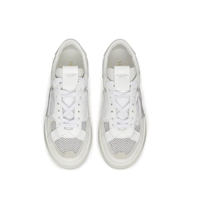 Valentino Mesh Detailed Lace Up Sneakers Women's-3