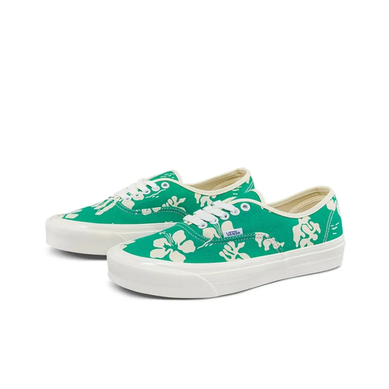 Vans Authentic 44 Dx Low Tops Casual Skateboarding Shoes Green Printing Unisex-1