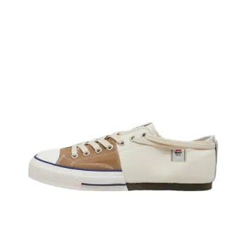 Nigel Cabourn x MIHARA YASUHIRO Low Top Stylish Skateboarding Shoes Unisex Brown White