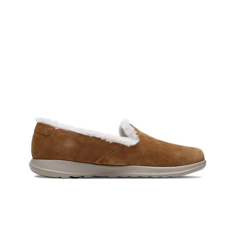 Skechers GO WALK Lite Cushioned Anti-Slip And Wear-Resistant Warm Low-Top Casual Shoes Women's Chestnut-1