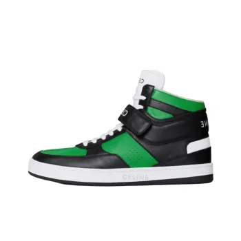 CELINE High Top Stylish Skateboarding Shoes Men's Black Green