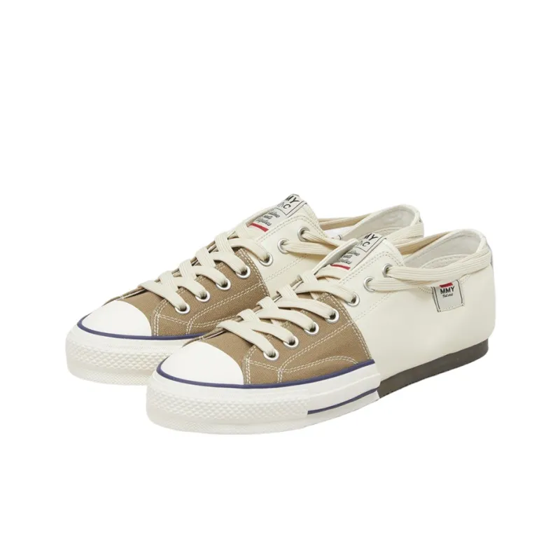 Nigel Cabourn x MIHARA YASUHIRO Low-Top Stylish Skateboarding Shoes Unisex Brown White-1