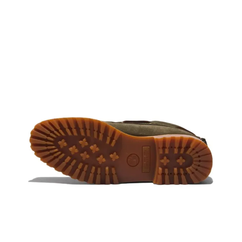Timberland 3 Eye Casual Shoes Men Low Top Linen Green-5