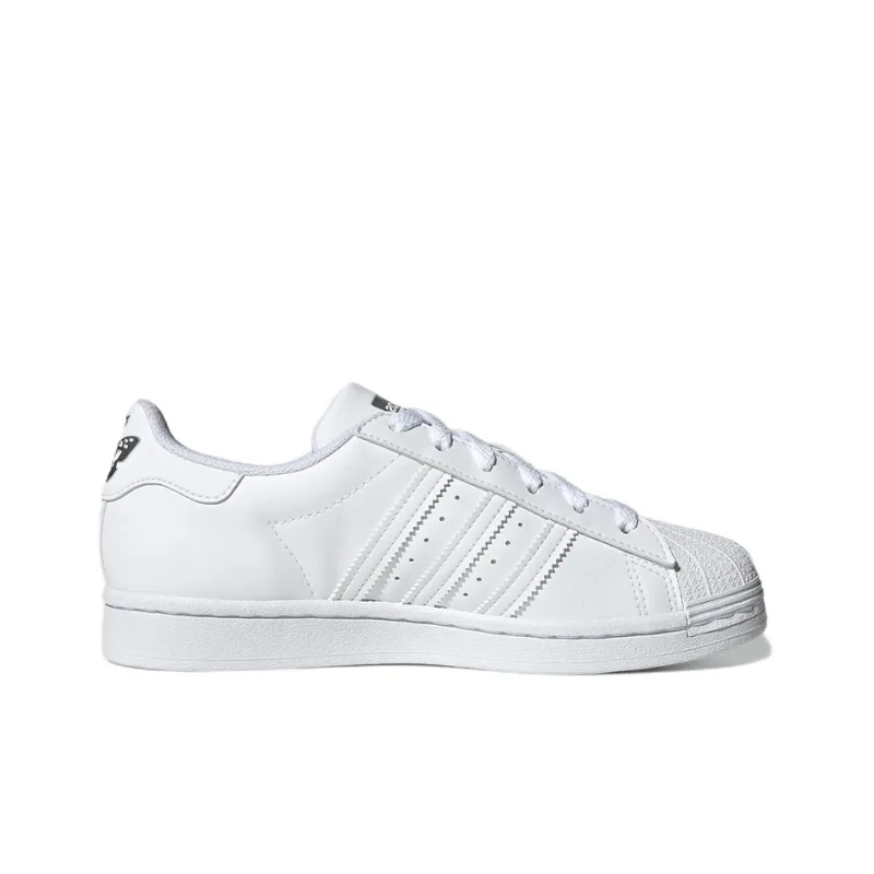 Adidas Originals Superstar Skateboard Shoes Women's Low Top White/Gray-1