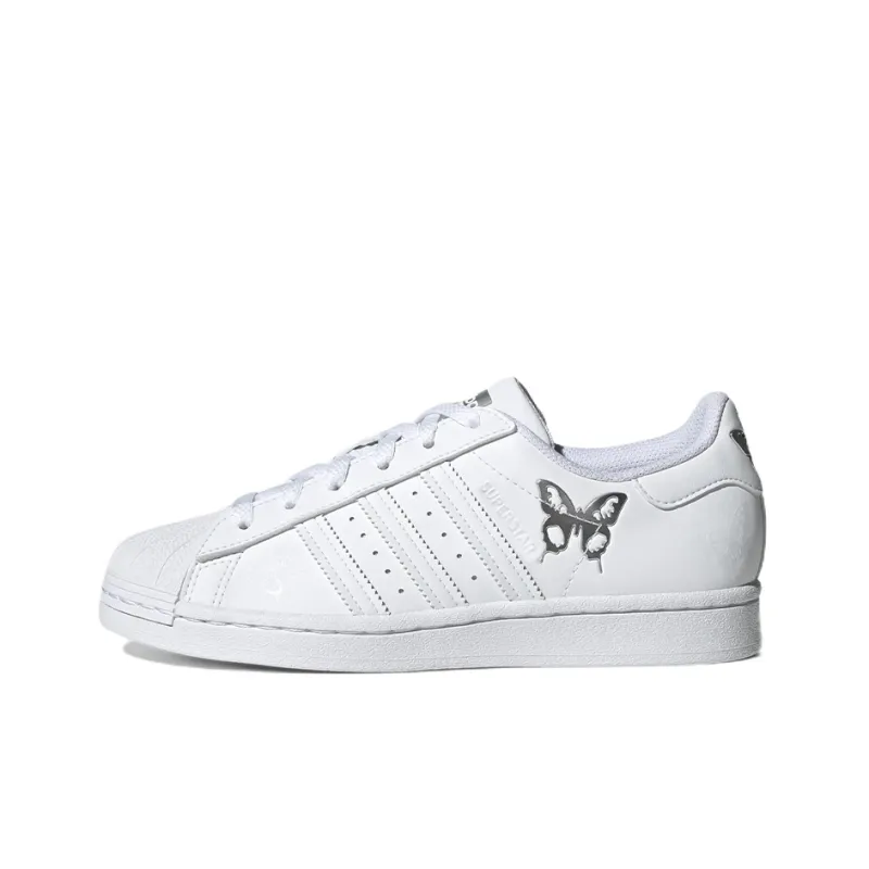 Adidas Originals Superstar Skateboard Shoes Women's Low Top White/Gray-0