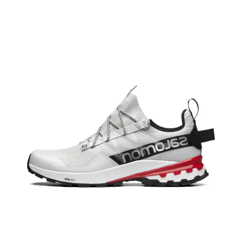 SALOMON Xa Cover Running Shoes Unisex Low-Top White/Black/Red