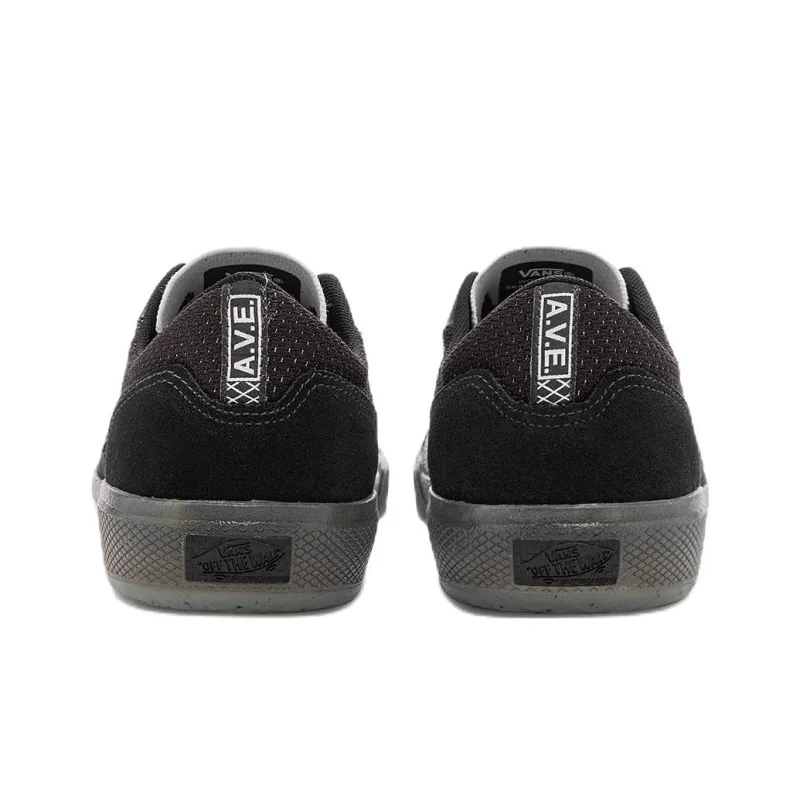 Vans Ave Classic Vcu Anti Slip Wear Resistant Lightweight Breathable Low Top Skateboard Shoes Unisex Black White-4