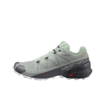 SALOMON Speedcross 5 Running Shoes Women's Low-Top Gray/Green