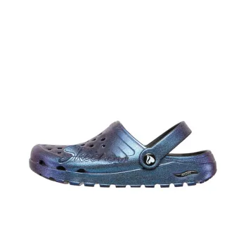 Skechers ARCH FIT FOOTSTEPS Pixie Dust Beach Sandals Women's Black Purple