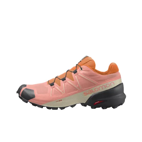 SALOMON Speedcross 5 Running Shoes Women's Low-Top Pink/Orange/Black